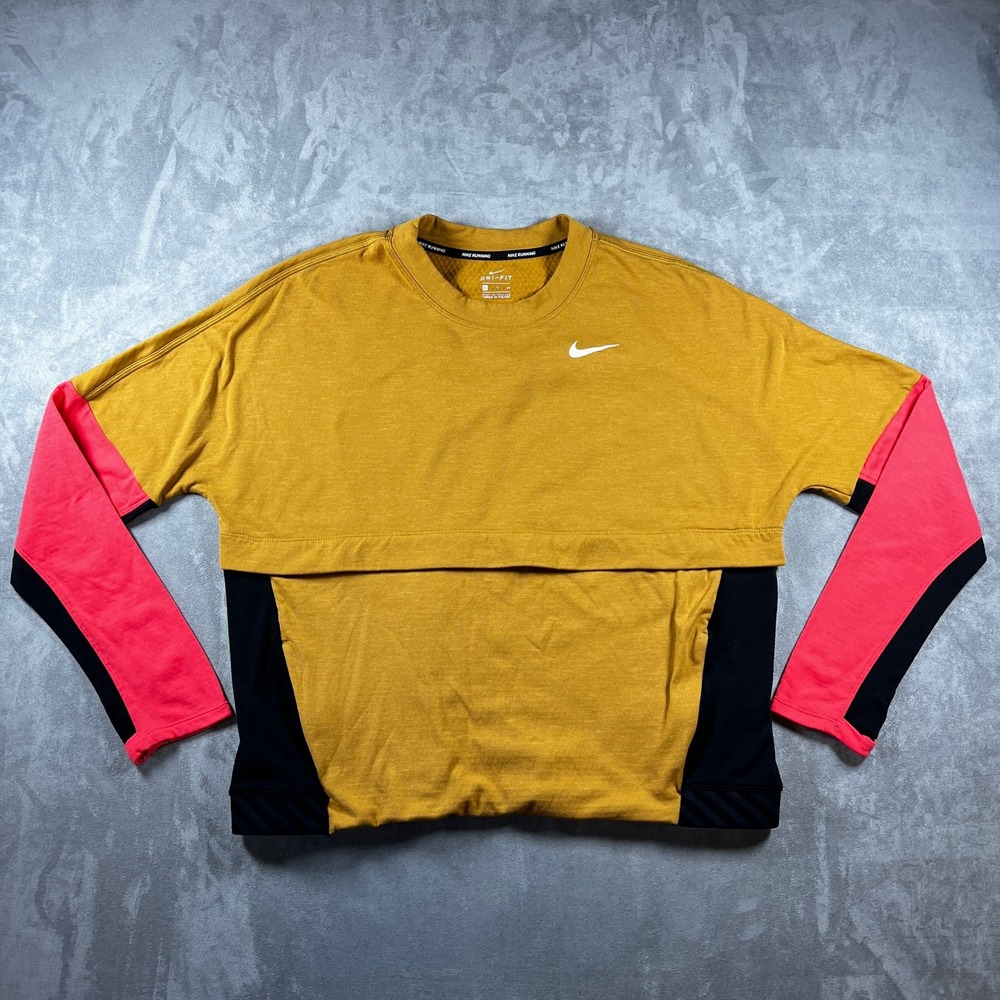 Nike Womens Dri-Fit Therma Sphere‎ Element Running Top Color Block XL